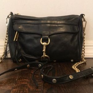 Rebecca minkoff black mini Mac bag